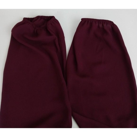 Charming Charlie Women's Burgandy/Maroon Blouse With Metallic Embroidery Large - Picture 4 of 7